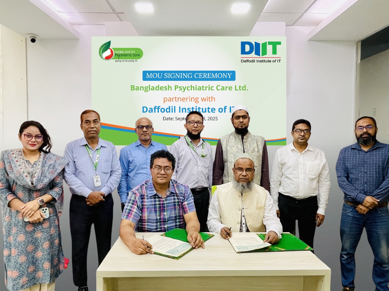 Bangladesh Psychiatric Care Ltd. (BPCL) Signs Partnership Agreement with Daffodil Institute of Information Technology (DIIT)